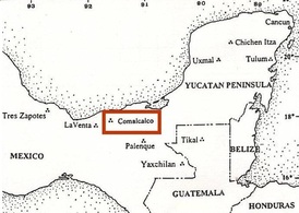 Map of Comalcalco